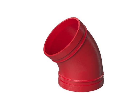 Codo 45°, TT Grooved UL/FM