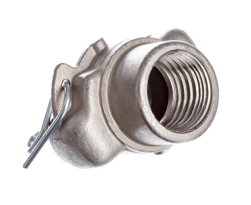 Acoplamiento Universal, Rosca Hembra, Acero Inoxidable, con Traba